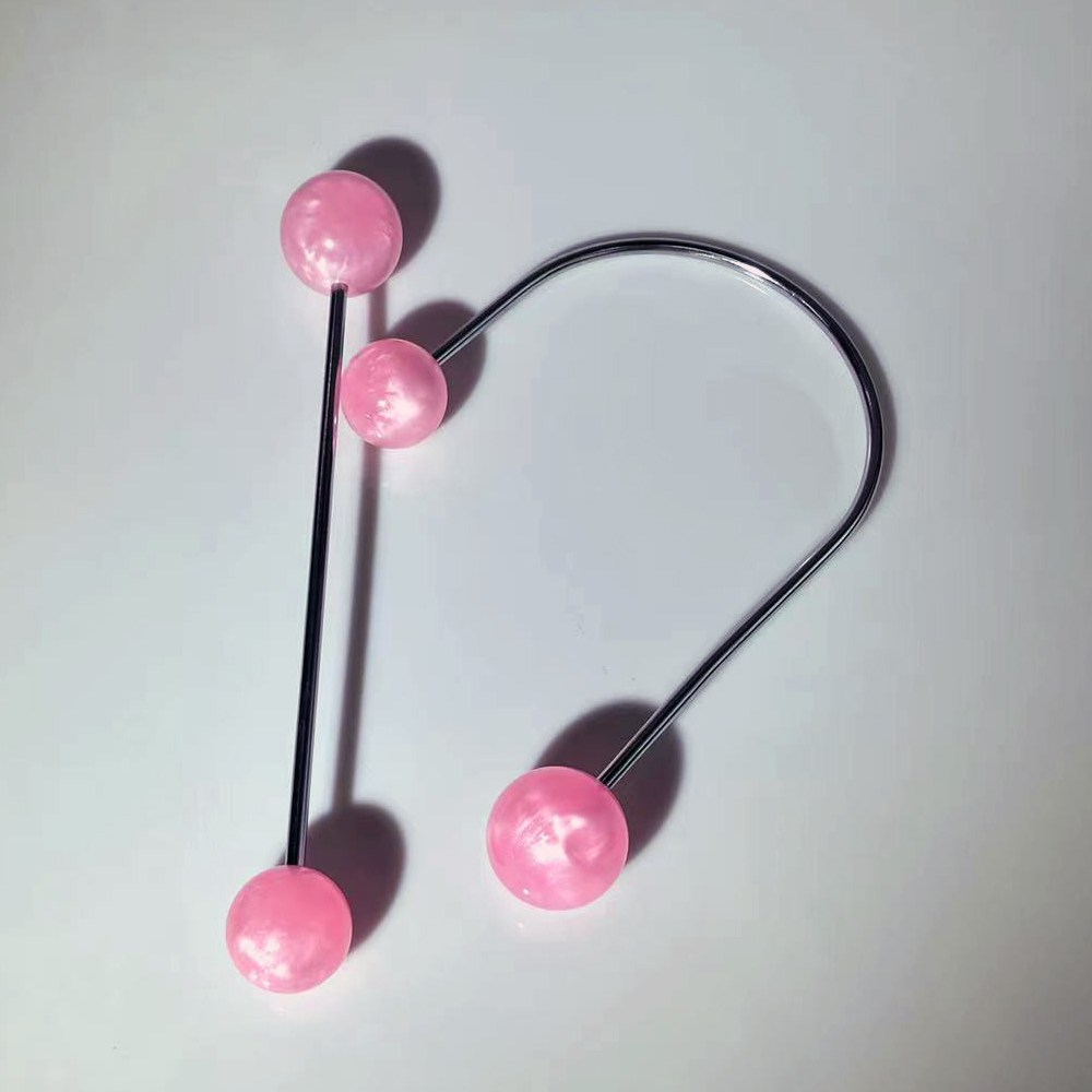 Vibration G Sports Massager Female Sexual Products Pink Acrylic Ball G Happy Discoverer Adult Toy Set