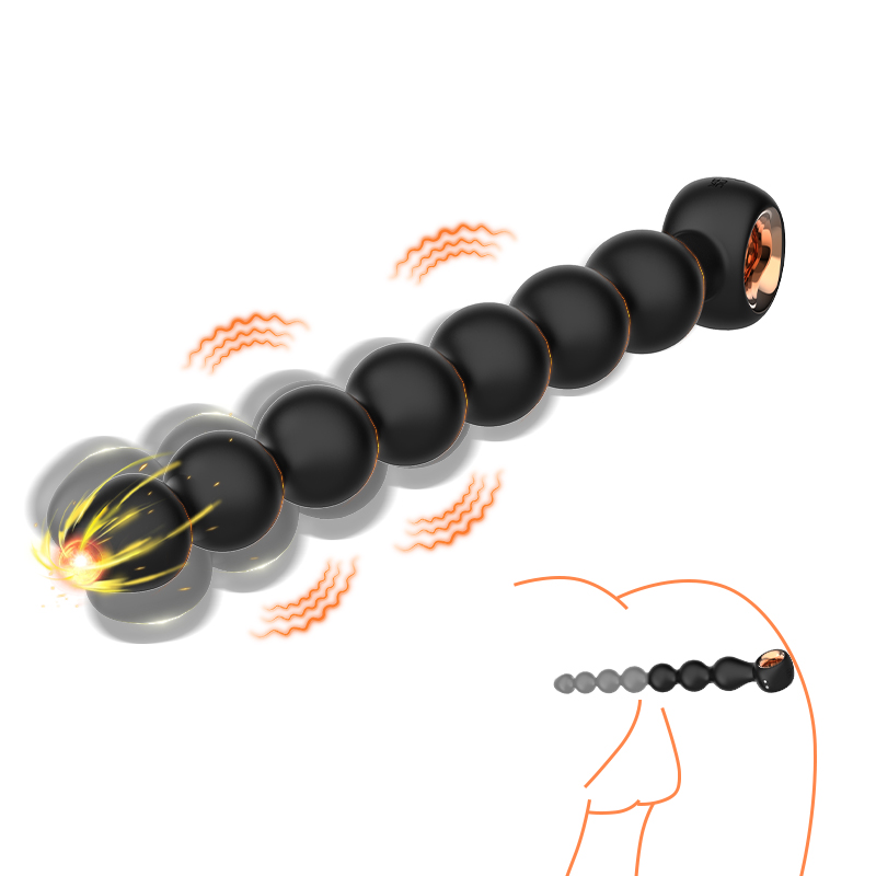 Anal bead silicone anal toy buttocks plug stimulator male prostate massager