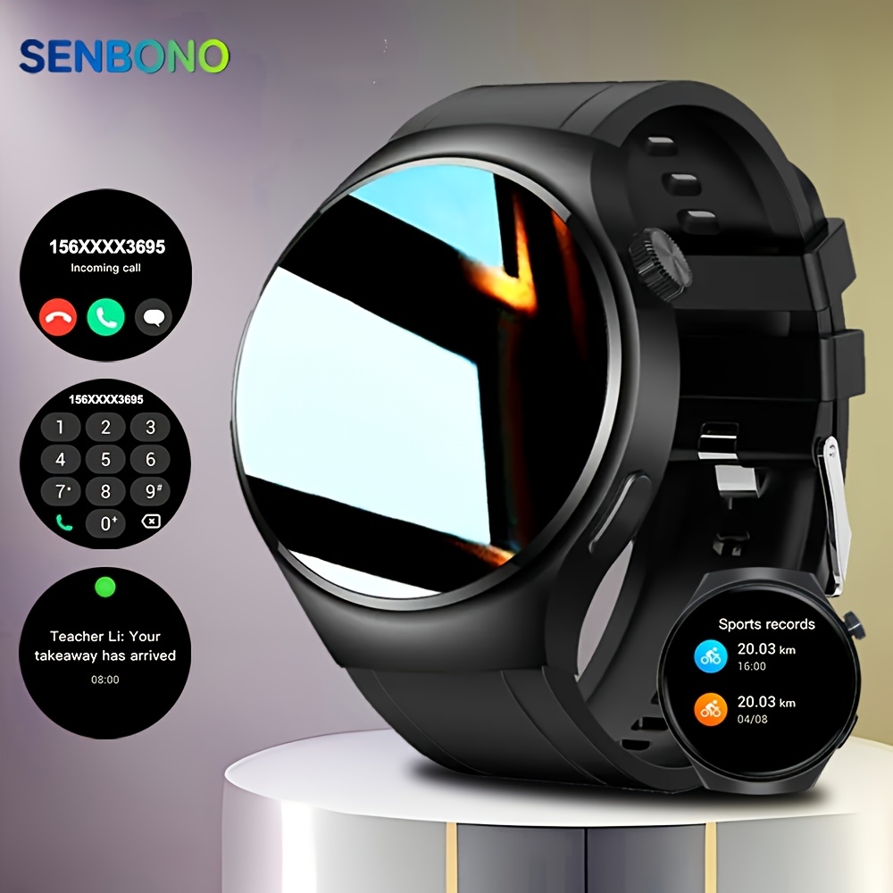 SENBONO V19 Business Men's Smart Watch Answer Phone Heart Rate Waterproof Sports Fitness Smart Watch Men's Android IOS