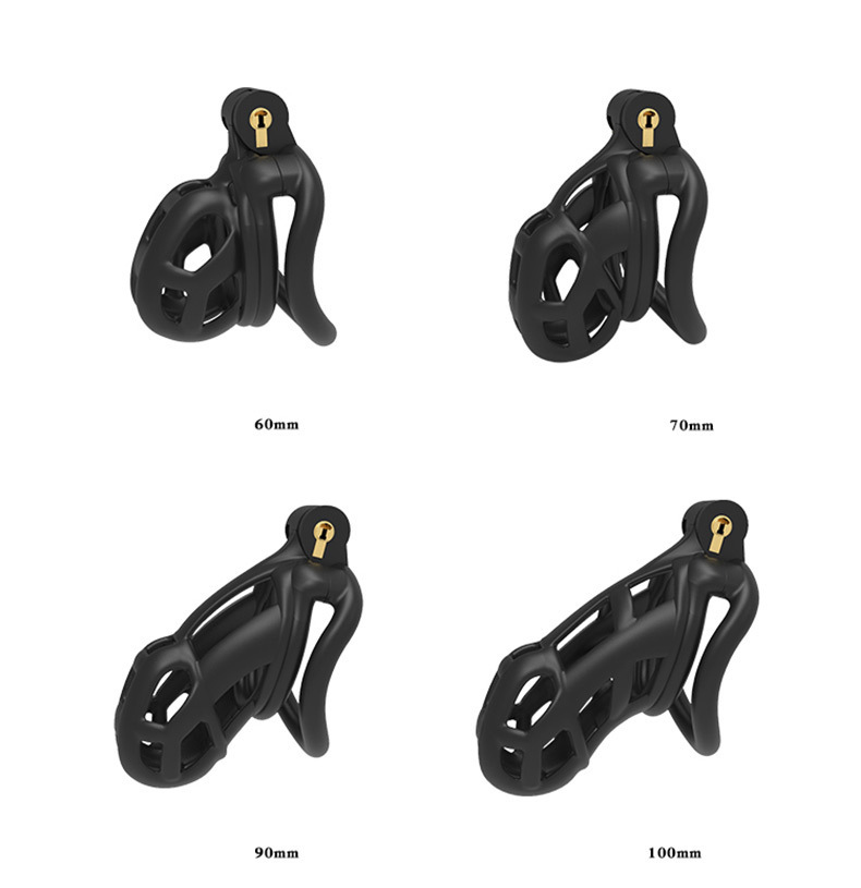 Wholesale design resin 3D integrated molding handle chastity cage handmade chastity cage resin male chastity cage