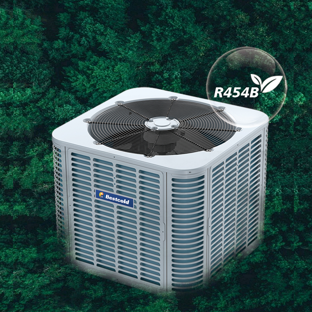 R454B 18 SEER 2 tons 3 tons 4 tons 5 tons ducted air handling machine manufacturer indoor air conditioning condensing unit variable frequency intelligent air conditioning