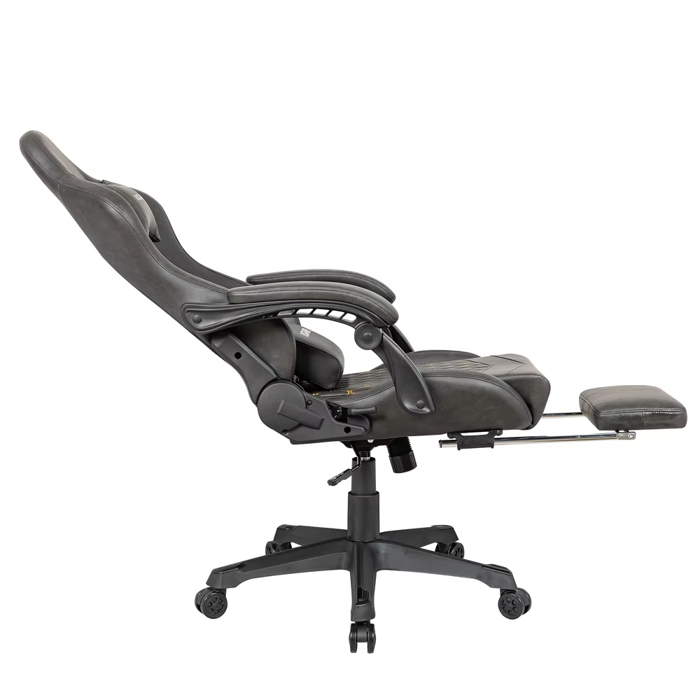 High back esports racing game chair PU leather swivel chair with cooling function, extendable and foldable 19 mechanism modern design