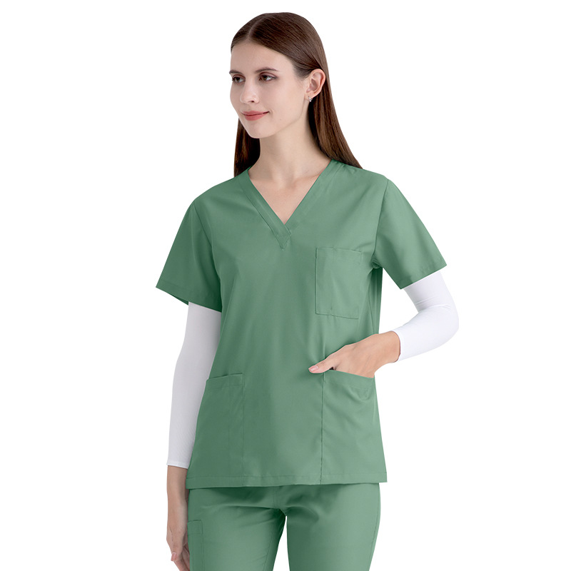Customize Medical Nursing Jogger Scrubs Nursing Hospital Uniform Woman Top Scrub Suit Scrubs Uniforms Sets Fashionable