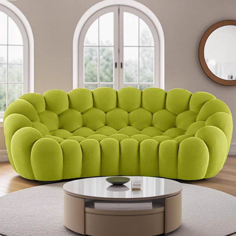 Bubble sofa, vacuum compression honeycomb stretching sofa, living room football themed three seater lounge chair sofa