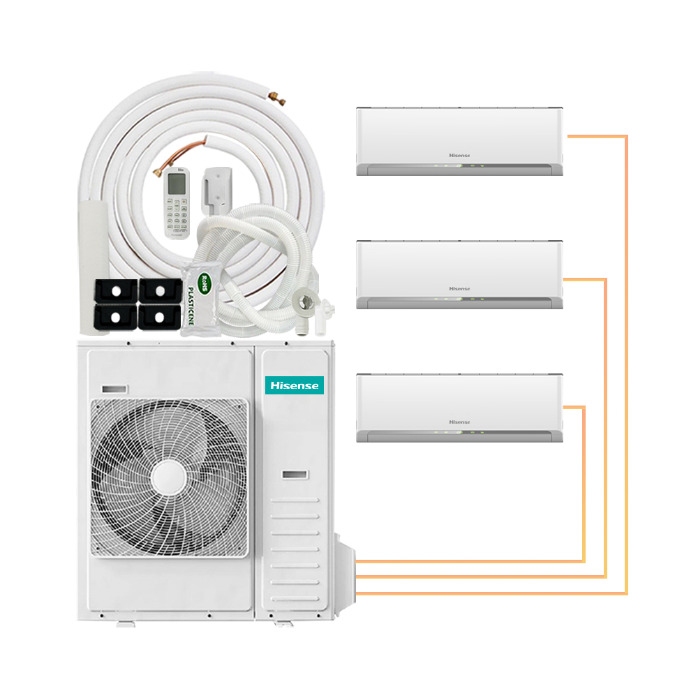 Innovative design of Hisense factory villa with low-energy Wi Fi support and OEM remote control for multi zone air conditioning